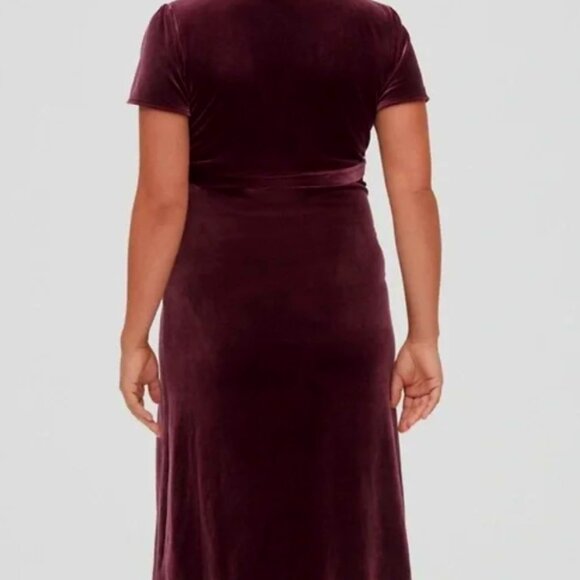 GAP Maternity Pregnancy Velvet Wrap dress - Picture 2 of 2